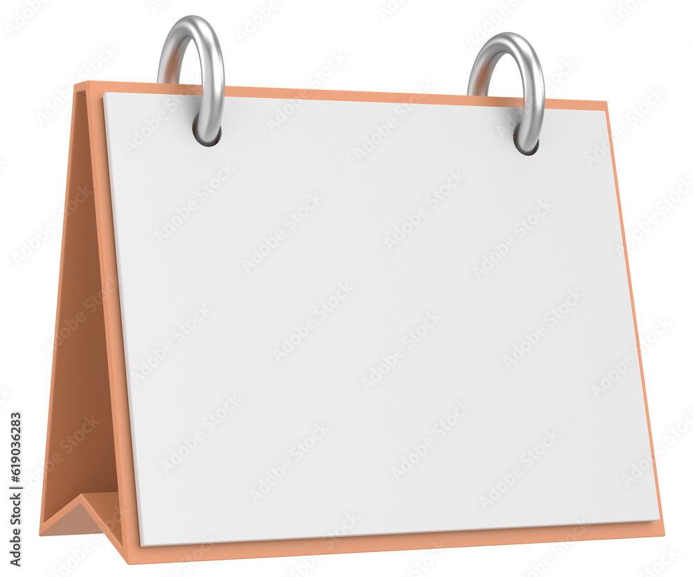Empty calendar. 3D calendar. 3D illustration. Empty calendar. 3D calendar. 3D illustration.