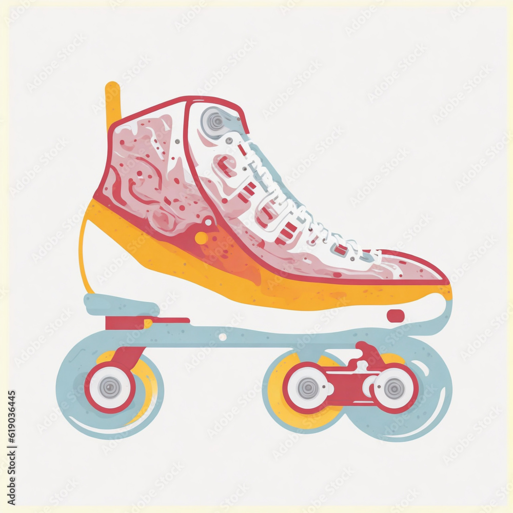 roller skate vector illustration white background roller skate vector illustration white background