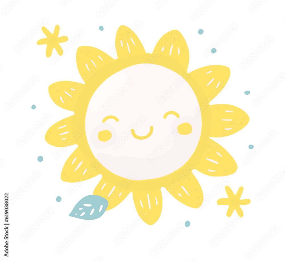 A Little Cute Kawaii Charming Kid Character Radiant Sun Design (Best use Decoration for Template, Poster, Card, etc.) A Little Cute Kawaii Charming Kid Character Radiant Sun Design (Best use Decoration for Template, Poster, Card, etc.)