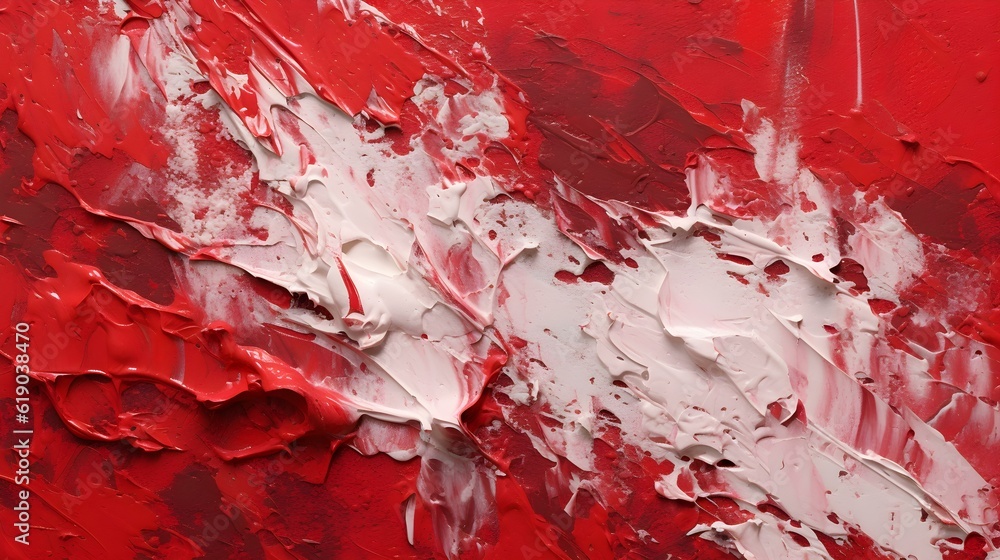 Paint Texture in red Colors with visible Brush Strokes. Artistic Background on a concrete Wall.
Paint Texture in red Colors with visible Brush Strokes. Artistic Background on a concrete Wall.