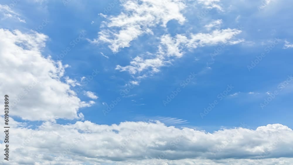 Blue sky and soft clouds time-lapse Blue sky and soft clouds time-lapse