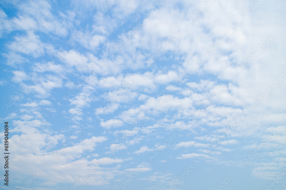 Natural cloud in clear sky of middle day for create background editing