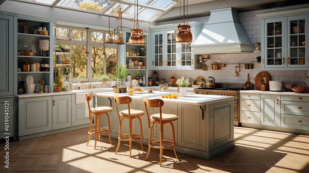 Fototapeta premium Living Room Interior Photo, Real Estate, Design, Generative AI