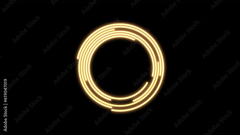 Arc Offset A Yellow Small VJ Loop Animation Arc Offset A Yellow Small VJ Loop Animation