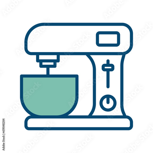 stand mixer icon vector design template in white background