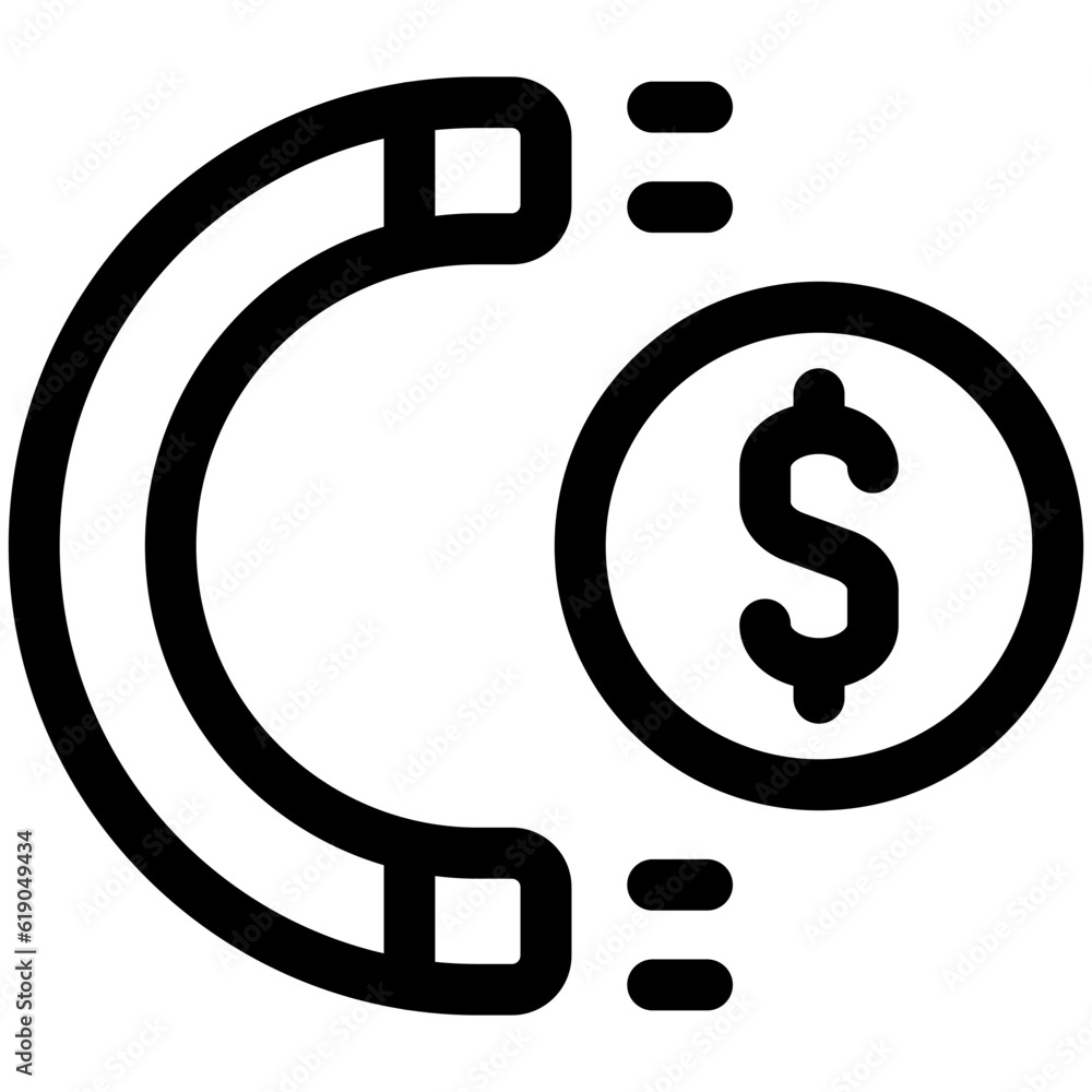 money magnet icon money magnet icon