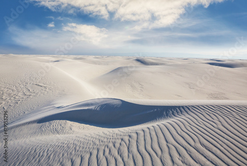 White sand dunes