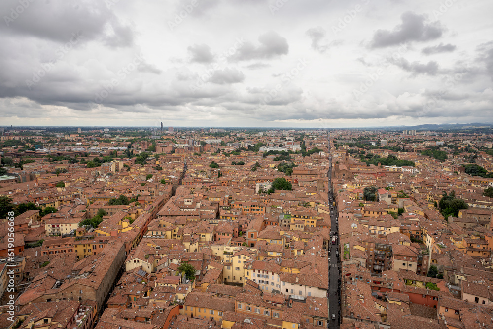 panorama view of a European city
