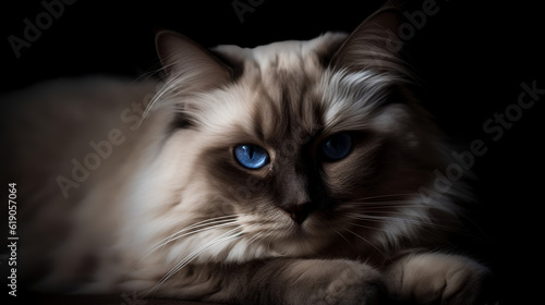 highlighting the Ragdoll cat's exquisite markings and patterns. Get ready to fall in love with this feline beauty from a whole new perspective.