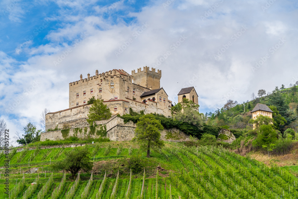 Churburg Castle view in Schluderns of Italy