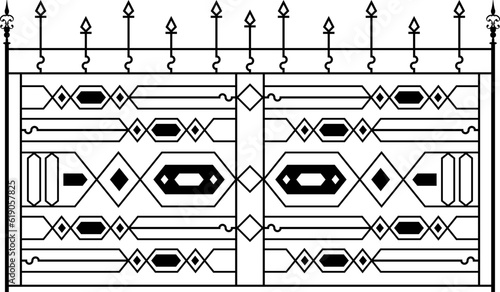 Wrought Iron M_2111001 Gate