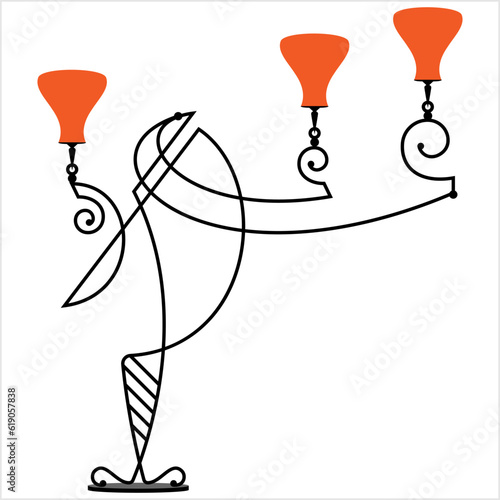Wrought Iron Table Floor Lamp M_2111002