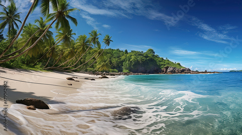 Tropical Paradise  Exotic Beach Getaways. Generative Ai