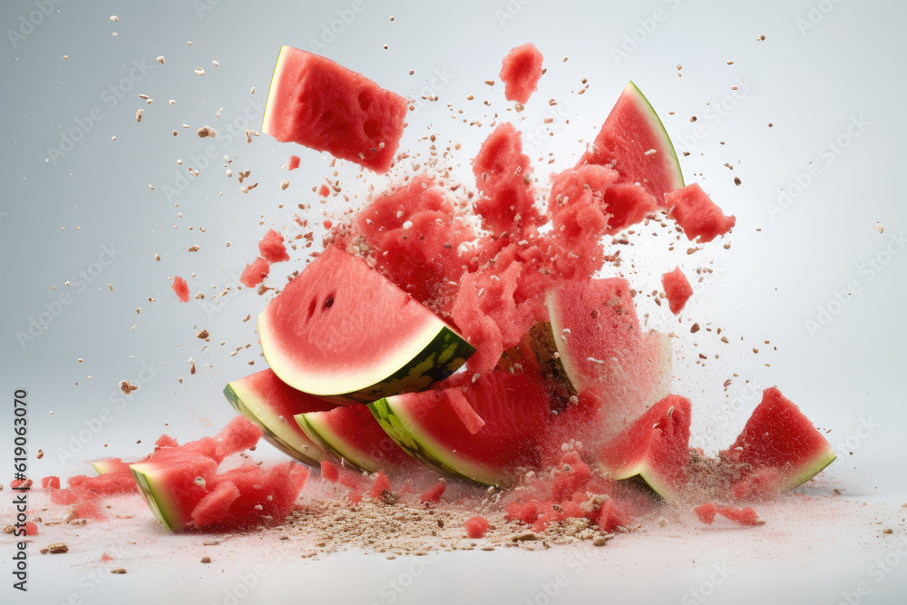 Watermelon fruit explotion