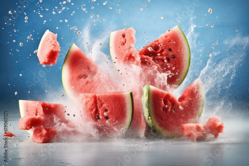 Watermelon fruit explotion