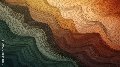Abstract wavy texture design in earthy hues. Generative ai composite.