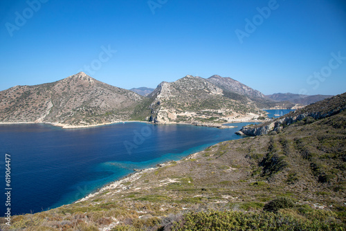 The ancient city of Knidos is in the Datca district of Mu  la