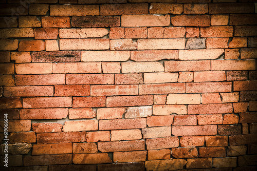 Red brick wall texture background.Decorative tiles.High quality photo.