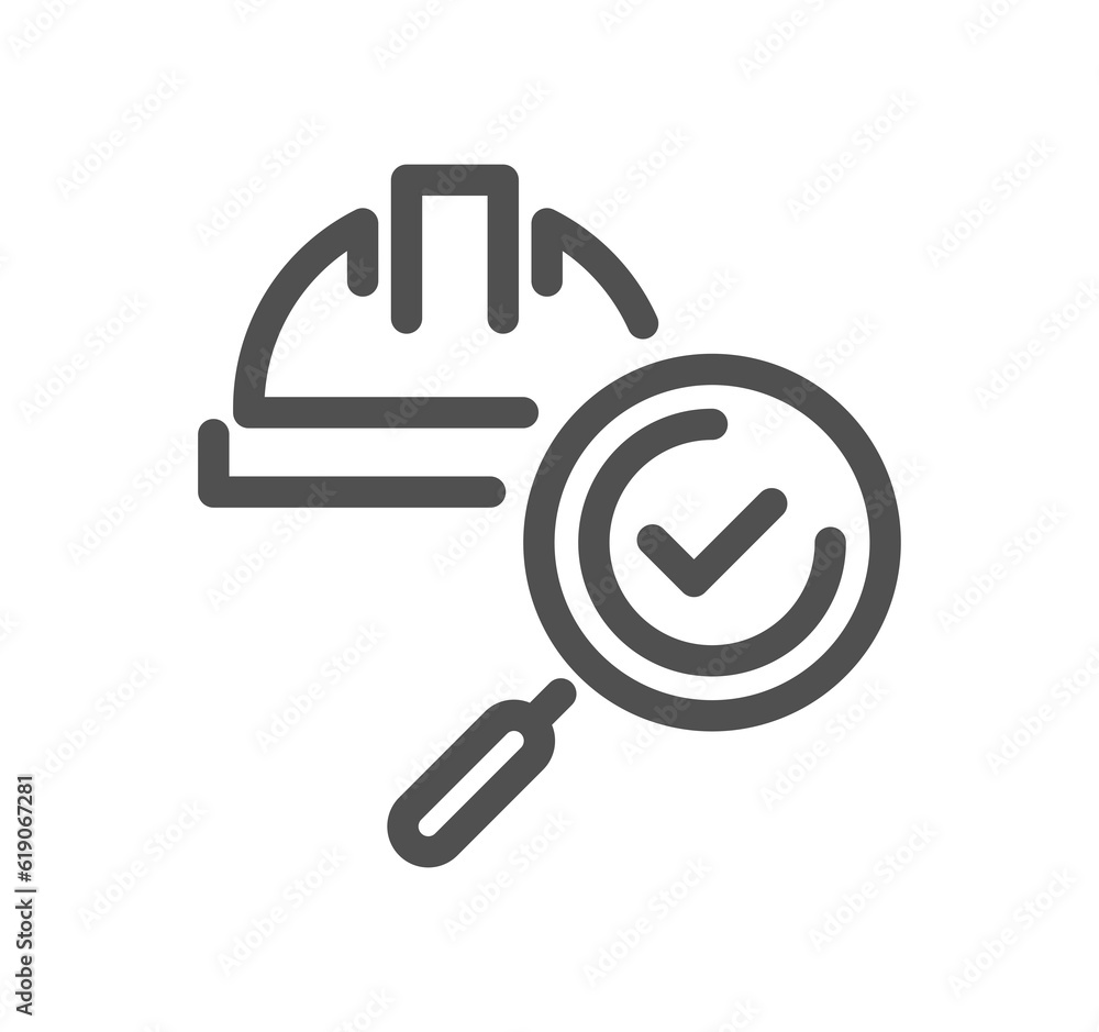 Inspection related icon outline and linear symbol.
Inspection related icon outline and linear symbol.
