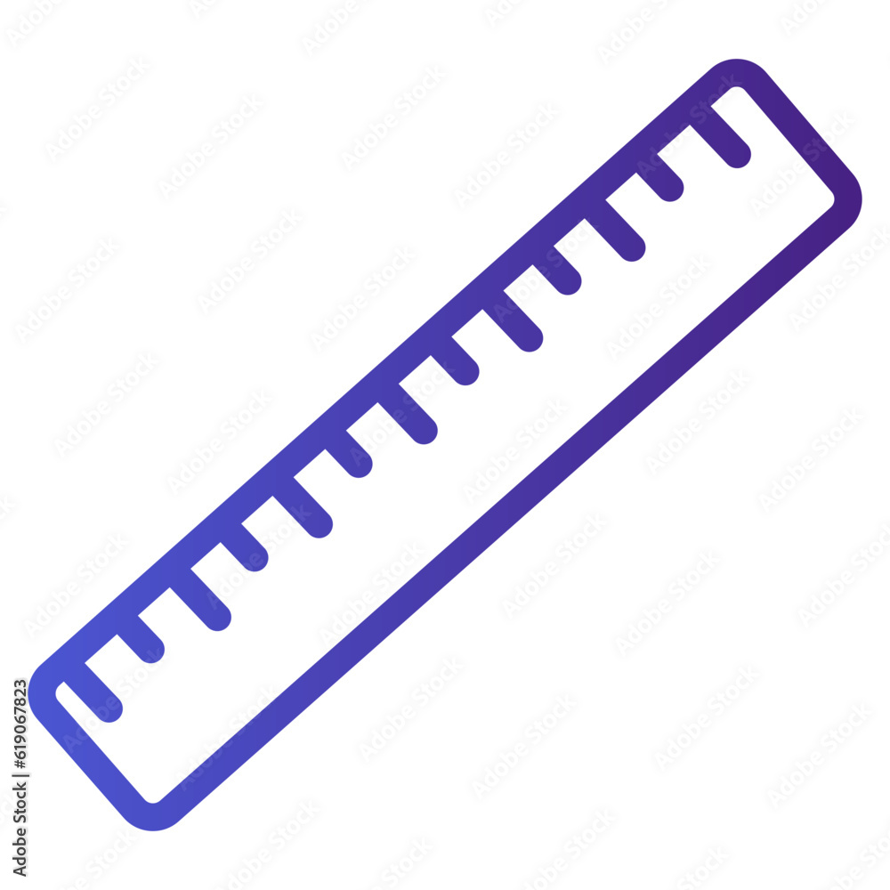 ruler gradient icon 