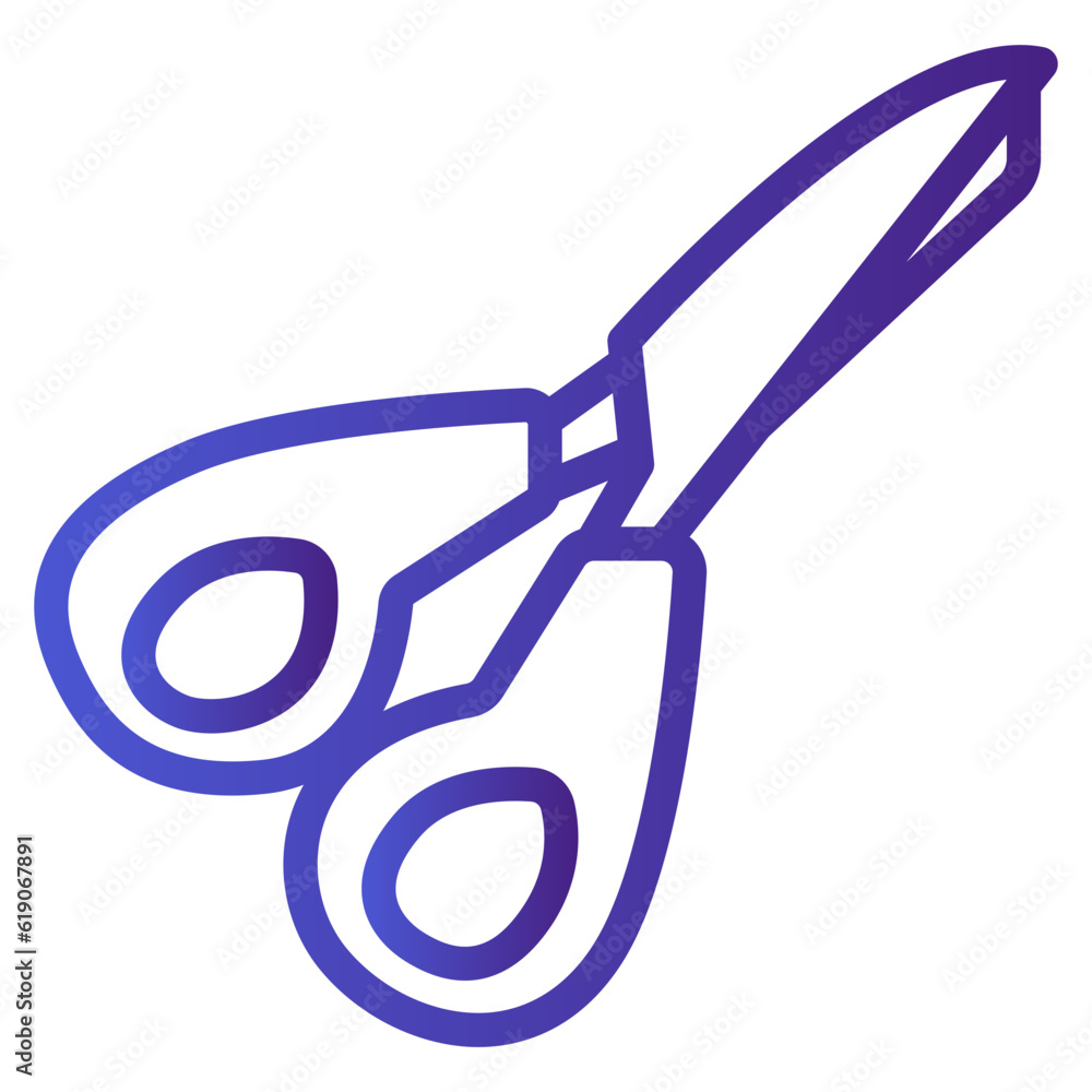 scissors gradient icon scissors gradient icon
