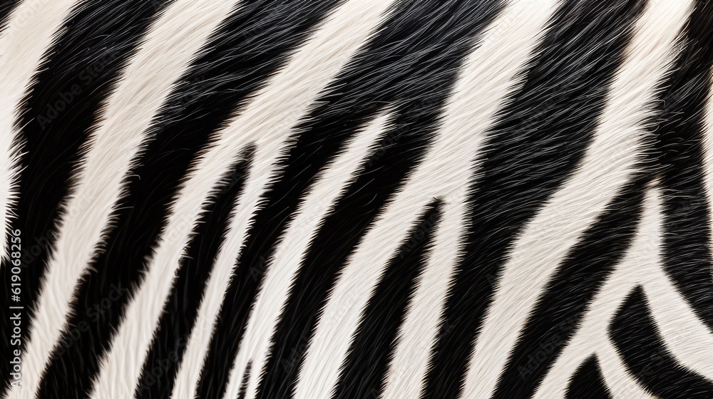 Zebra skin texture background. AI generated. Zebra skin texture background. AI generated.