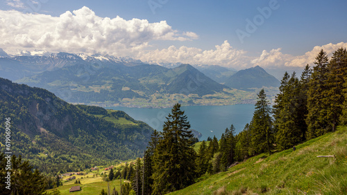 Rigi Scheidegg - ein Berggipfel des Rigi-Massivs am Vierwaldstättersee in der Schweiz