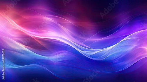 A blue and pink abstract background with wavy lines, created with Generative Ai Technology