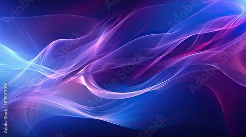 A blue and pink abstract background with waves, created with Generative Ai Technology