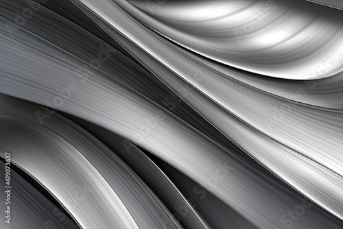 A close up of a metal surface with wavy lines  background for presentation  created with Generative Ai Technology