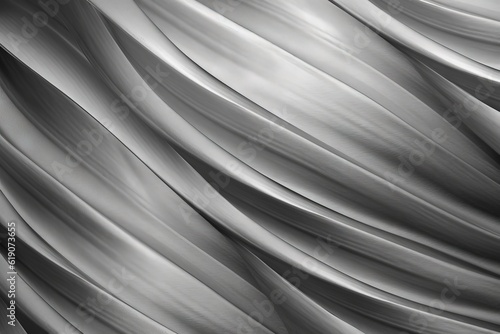 A black and white photo of wavy hair, background for presentation, created with Generative Ai Technology