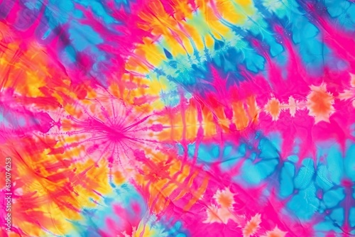 A colorful tie - dyed background with lots of different colors, created with Generative Ai Technology