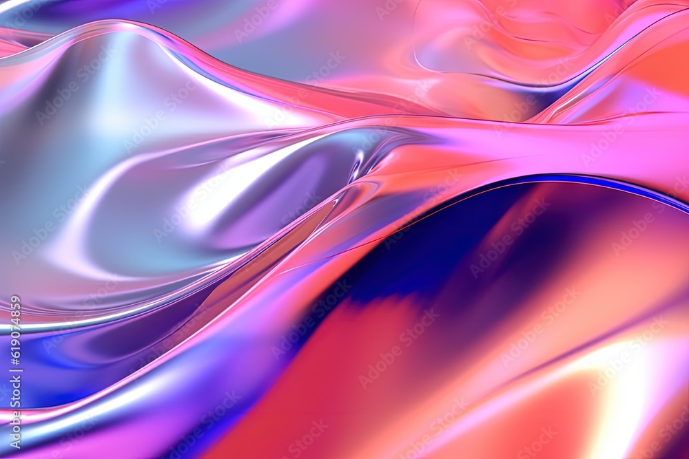 Naklejka premium close up view of a shiny material, background for presentation, created with Generative Ai Technology