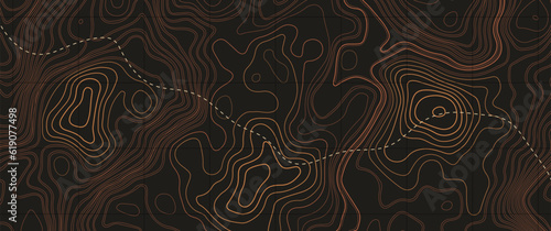 Topographic map. Geographic contour map background. Vector illustration.