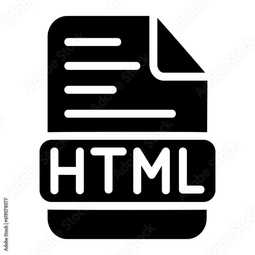 html language glyph icon