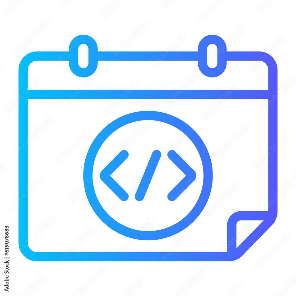 calendar gradient icon calendar gradient icon