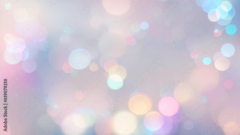 Festive pastel background with bokeh effect, AI Generated. Festive pastel background with bokeh effect, AI Generated.