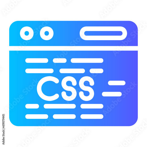 css coding gradient icon