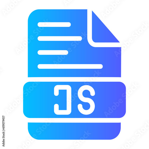 js format gradient icon