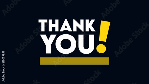 Thank you for watching animation video. Suitable for video end screen 