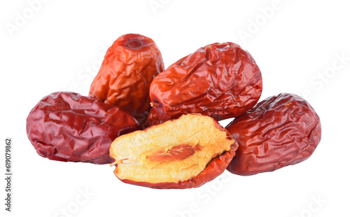Photos Dried red date or Chinese jujube on transparent png