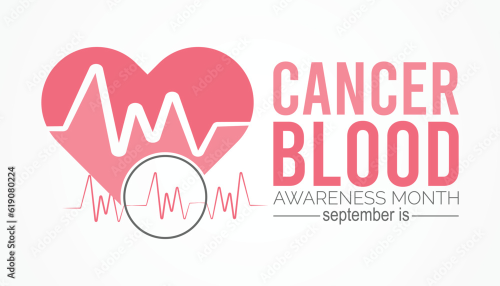 blood cancer awareness month observed on every September. banner design template Vector illustration background design.