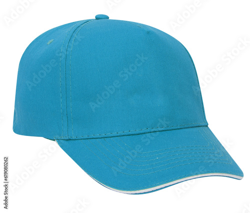 blue cap, isolated on transparent or white background, png, mockup