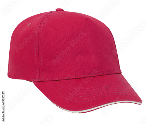 red cap isolated on white background