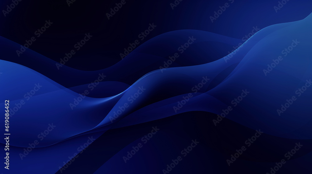 Blue abstract line and wave background. Generative Ai Blue abstract line and wave background. Generative Ai