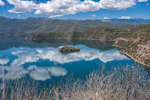 Natural Scenery of Lugu Lake Plateau Lakes in the Yunnan-Guizhou Plateau, China photo