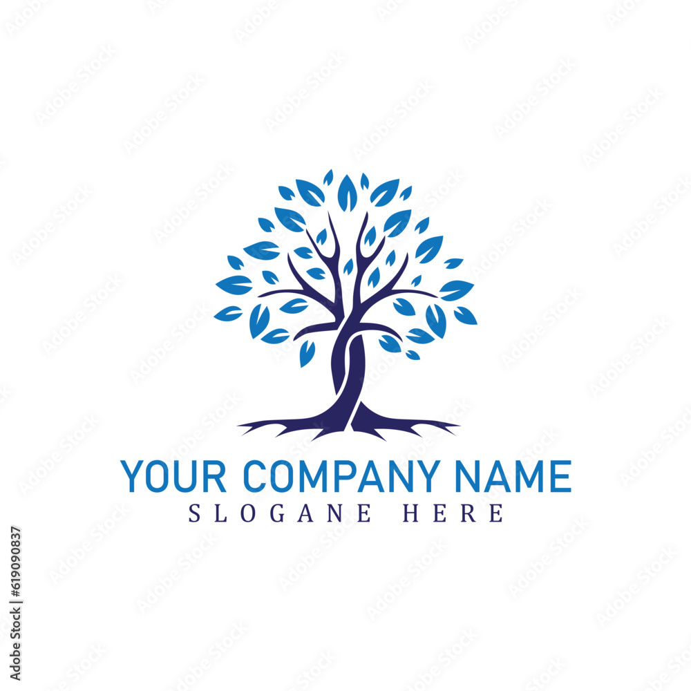 Obraz premium abstract tree logo design