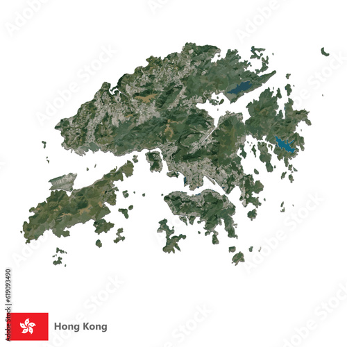 Hong Kong Topography Country  Map Vector