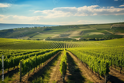 panorama of a vineyard