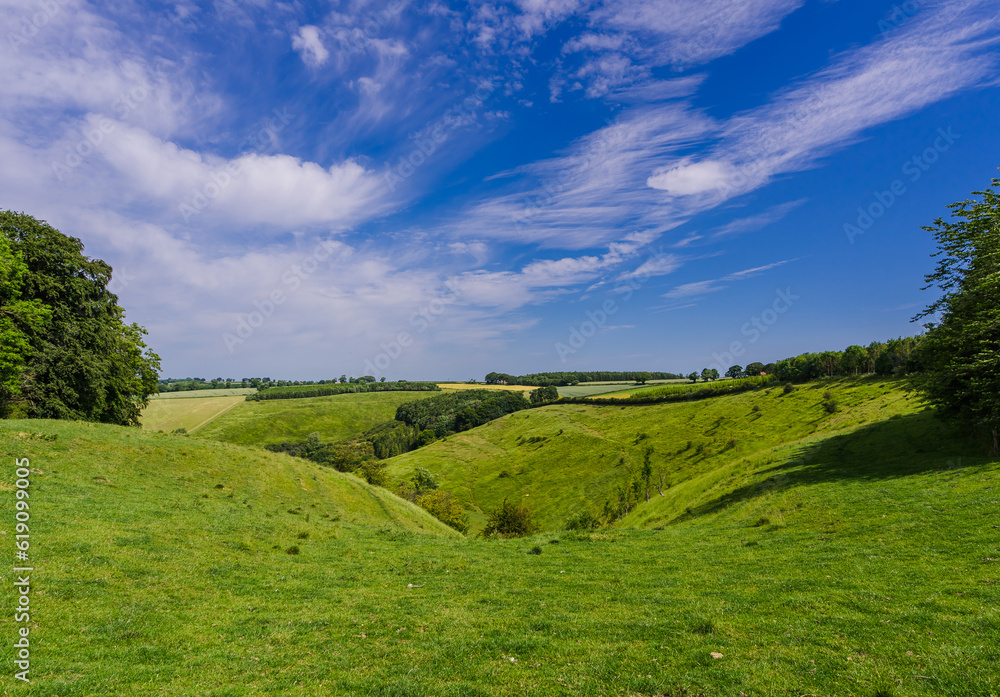Painsthorpe Dale in the Yorkshire Wolds
